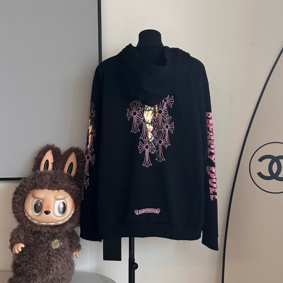 Chrome Hearts Collaborative Print Custom Zip-Up Hooded Jacket - Picture 1 of 9